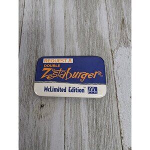 McDonald's Restaurant Double Zestaburger Employee Crew Pin Advertise
